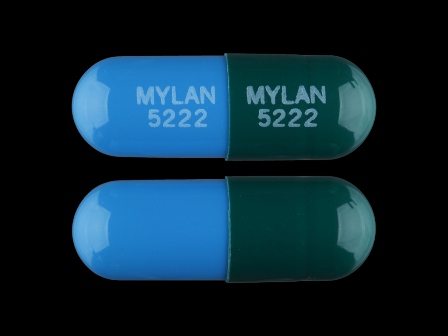 MYLAN 5222: (0378-5222) Omeprazole 40 mg Delayed Release Capsule by Golden State Medical Supply