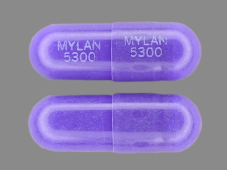 MYLAN 5300: (0378-5300) Nizatidine 300 mg Oral Capsule by Mylan Pharmaceuticals Inc.