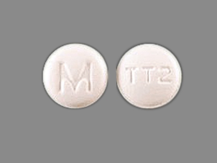 M TT2: (0378-5446) Tolterodine Tartrate 2 mg Oral Tablet by Mylan Pharmaceuticals Inc.