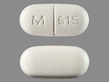 M 615: (0378-5615) Levetiracetam 500 mg Oral Tablet by State of Florida Doh Central Pharmacy