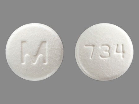 M 734: Ondansetron 8 mg Disintegrating Tablet