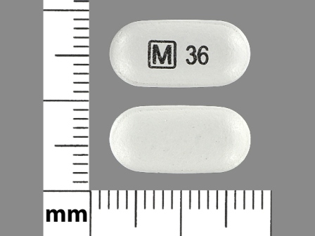 M 36: (0406-0136) Methylphenidate Hydrochloride 36 mg 24 Hr Extended Release Tablet by Mallinckrodt, Inc.