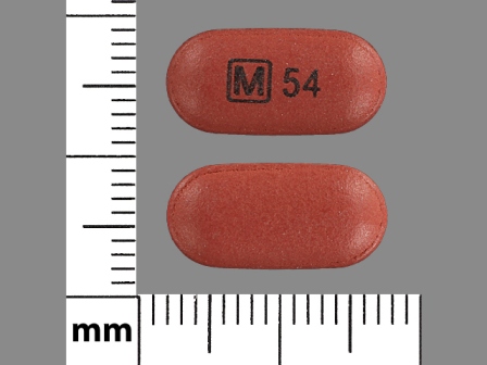 M 54: (0406-0154) Methylphenidate Hydrochloride 54 mg 24 Hr Extended Release Tablet by Mallinckrodt, Inc.