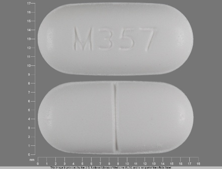 M357: (0406-0357) Apap 500 mg / Hydrocodone Bitartrate 5 mg Oral Tablet by Cardinal Health
