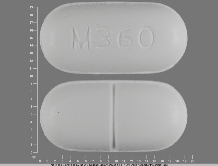 M360: (0406-0360) Hydrocodone Bitartrate and Acetaminophen (Hydrocodone Bitartrate 750 mg / Acetaminophen 750 mg) by Blenheim Pharmacal, Inc.