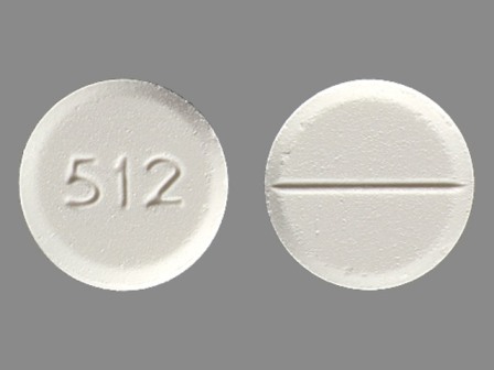 512 round white tablet