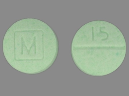 M 15: Oxycodone Hydrochloride 15 mg Oral Tablet