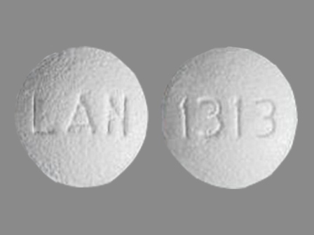 LAN 1313: (0527-1313) Pilocarpine Hydrochloride 5 mg Oral Tablet by Physicians Total Care, Inc.