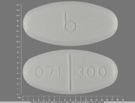 b 071 300: (0555-0071) Inh 300 mg Oral Tablet by A-s Medication Solutions LLC