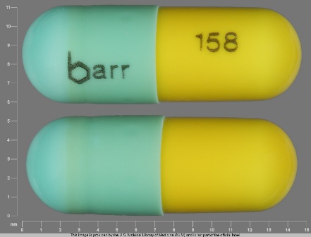 barr 158: (0555-0158) Chlordiazepoxide Hydrochloride 5 mg Oral Capsule by Barr Laboratories Inc.
