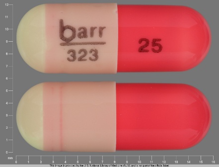 barr 323 25: Hydroxyzine Hydrochloride 25 mg (As Hydroxyzine Pamoate 42.6 mg) Oral Capsule