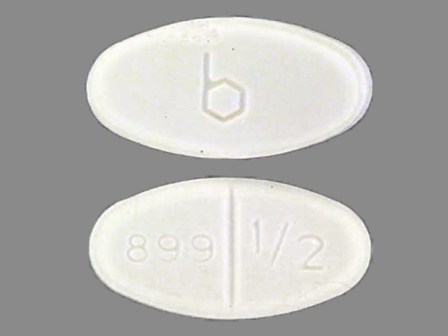 899 1 2 b: (0555-0899) Estradiol .5 mg Oral Tablet by Remedyrepack Inc.