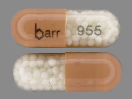 barr 955: Dextroamphetamine Sulfate 10 mg Extended Release Capsule