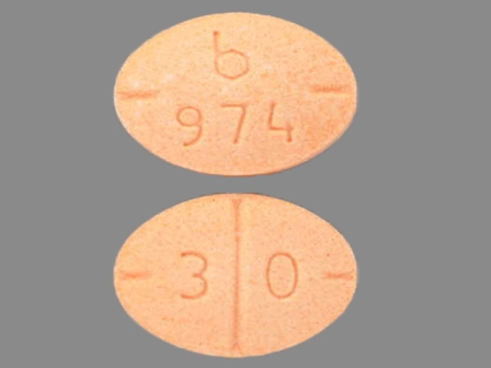 b 974 3 0: (0555-0974) Dextroamphetamine Saccharate, Amphetamine Aspartate, Dextroamphetamine Sulfate and Amphetamine Sulfate Oral Tablet by Bryant Ranch Prepack