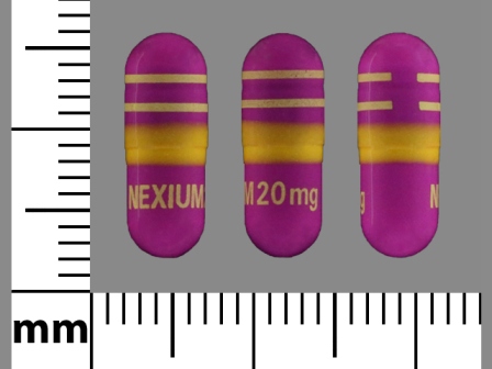 NEXIUM 20 mg: (0573-2450) Nexium 24hr 20 mg Oral Capsule, Delayed Release by A-s Medication Solutions
