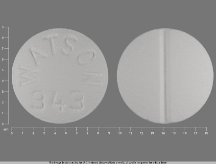 WATSON 343: Verapamil Hydrochloride 80 mg Oral Tablet