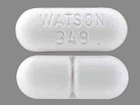WATSON 349 White Oval Pill
