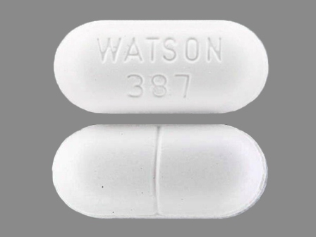 WATSON 387: Apap 750 mg / Hydrocodone Bitartrate 7.5 mg Oral Tablet