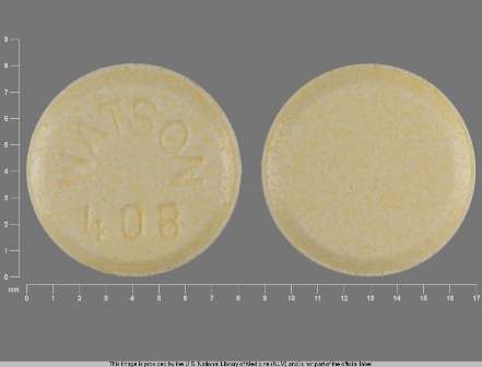 WATSON 408: Lisinopril 20 mg Oral Tablet