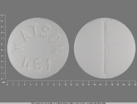 Watson 461: (0591-0461) Glipizide 5 mg Oral Tablet by Blenheim Pharmacal, Inc.