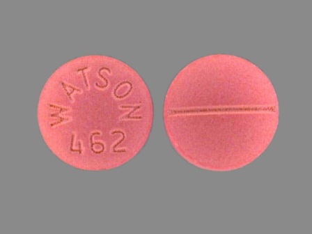 Watson 462: Metoprolol Tartrate 50 mg (As Metoprolol Succinate 47.5 mg) Oral Tablet