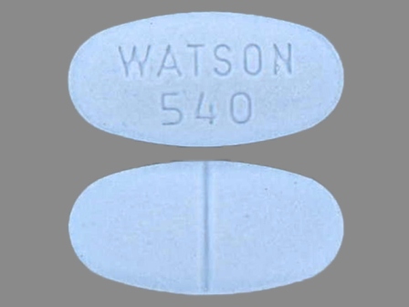 WATSON 540 Blue Oval Pill