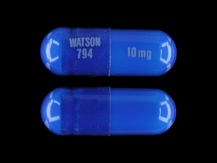 WATSON 794 10 mg: (0591-0794) Dicyclomine Hydrochloride 10 mg Oral Capsule by Pd-rx Pharmaceuticals, Inc.