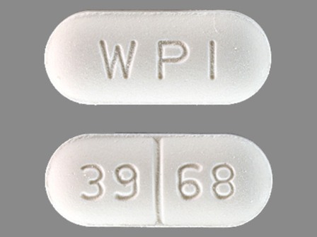 WPI 39 68: (0591-2520) Chlorzoxazone 500 mg Oral Tablet by Unit Dose Services