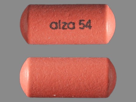 alza 54: Methylphenidate Hydrochloride 54 mg 24 Hr Extended Release Tablet