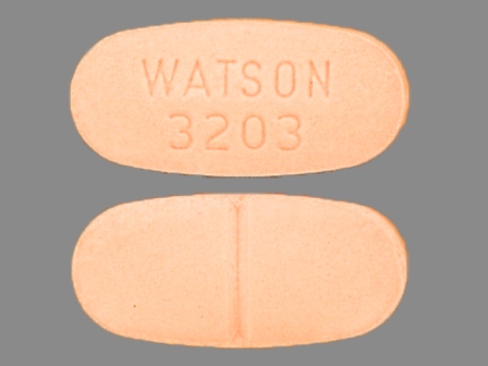 WATSON 3203: Apap 325 mg / Hydrocodone Bitartrate 7.5 mg Oral Tablet