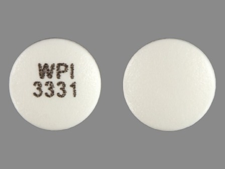 WPI 3331: Bupropion Hydrochloride XL 150 mg 24 Hr Extended Release Tablet