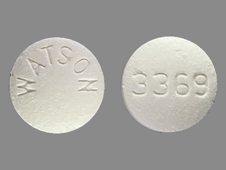 WATSON 3369: Apap 325 mg / Butalbital 50 mg / Caffeine 40 mg Oral Tablet