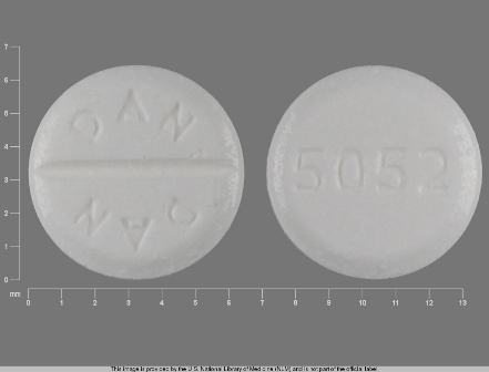 DAN DAN 5052: (0591-5052) Prednisone 5 mg Oral Tablet by Nucare Pharmaceuticals, Inc.