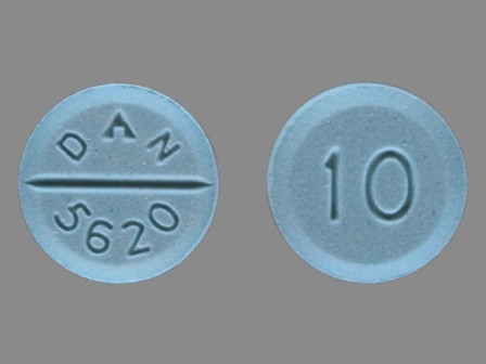 DAN 5620 10: (0591-5620) Diazepam 10 mg Oral Tablet by Remedyrepack Inc.