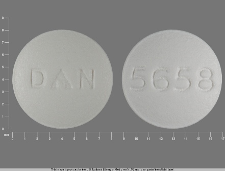 DAN 5658 white round pill