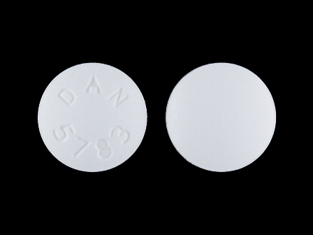 DAN 5783: Atenolol 100 mg / Chlorthalidone 25 mg Oral Tablet