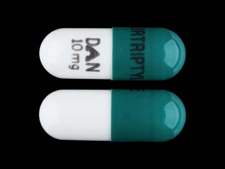 NORTRIPTYLINE DAN 10 mg: (0591-5786) Nortriptyline Hydrochloride 10 mg Oral Capsule by Blenheim Pharmacal, Inc.