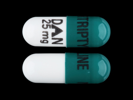 NORTRIPTYLINE DAN 25 mg: (0591-5787) Nortriptyline (As Nortriptyline Hydrochloride) 25 mg Oral Capsule by Unit Dose Services