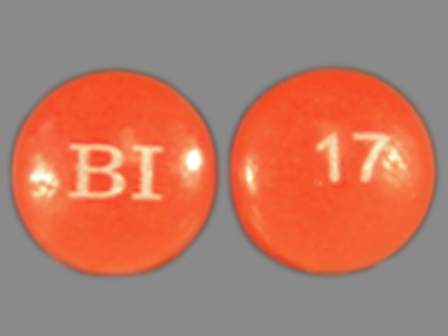BI 17: (0597-0017) Persantine 25 mg Oral Tablet by Boehringer Ingelheim Pharmaceuticals, Inc.