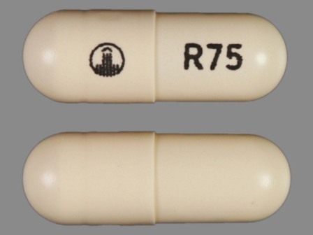 R75: (0597-0149) Pradaxa 75 mg Oral Capsule by Boehringer Ingelheim Pharmaceuticals Inc.