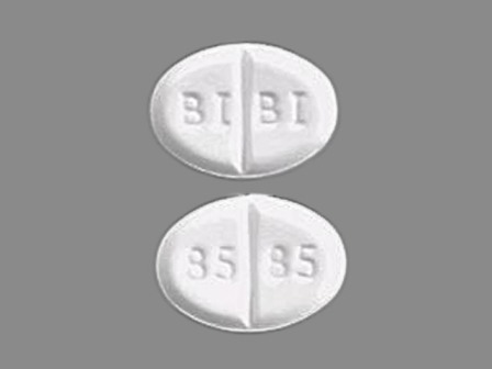 BI BI 85 85: (0597-0185) Mirapex 0.5 mg Oral Tablet by Boehringer Ingelheim Pharmaceuticals, Inc.