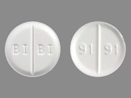 BI BI 91 91: (0597-0191) Mirapex 1.5 mg Oral Tablet by Boehringer Ingelheim Pharmaceuticals, Inc.