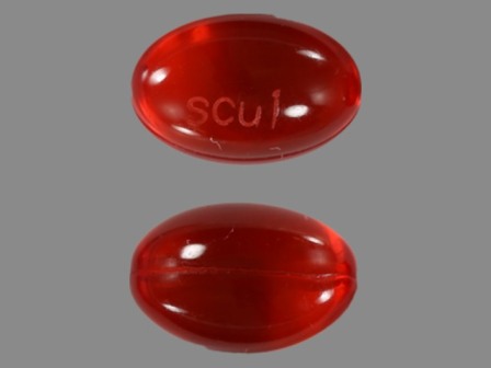 SCU1: (0603-0150) Stool Softener 100 mg Oral Capsule, Liquid Filled by Nucare Pharmaceuticals, Inc.