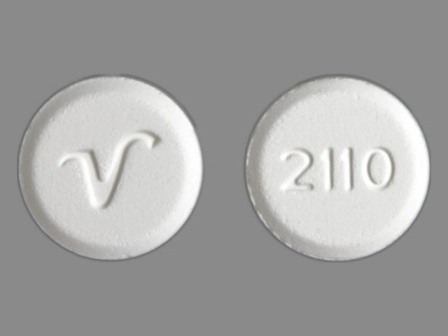 2110 V: (0603-2110) Amlodipine Besylate 10 mg Oral Tablet by Remedyrepack Inc.
