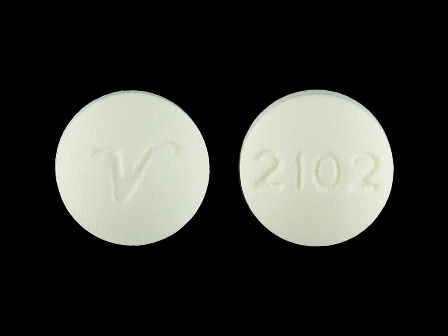 2102 V: Amitriptyline Hydrochloride 25 mg Oral Tablet