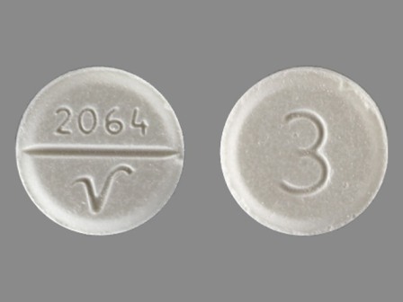 2064 V 3: Apap 300 mg / Codeine Phosphate 30 mg Oral Tablet