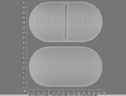 MIA 106: (0603-2540) Apap 325 mg / Butalbital 50 mg Oral Tablet by Qualitest Pharmaceuticals