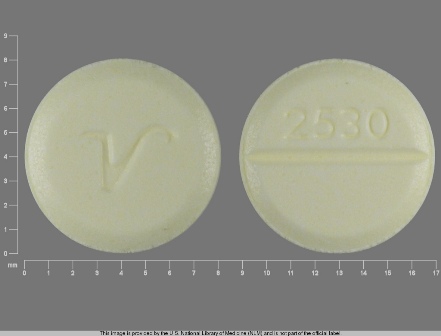 2530 V: (0603-2948) Clonazepam 0.5 mg Oral Tablet by A-s Medication Solutions LLC