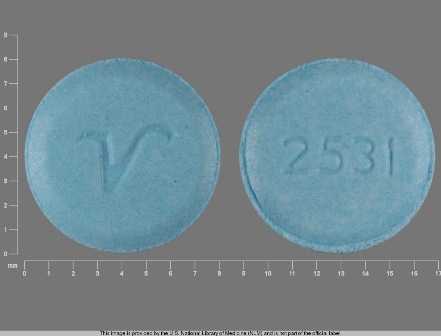 2531 V Blue Round Tablet