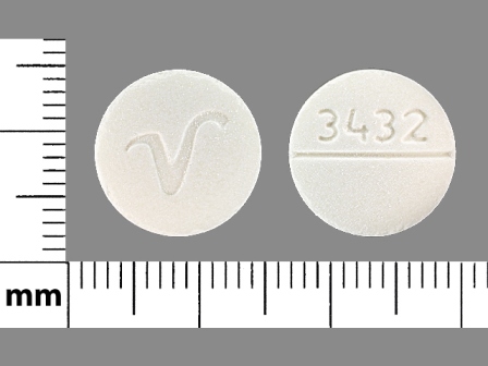 3432 V: (0603-3432) Disulfiram 500 mg Oral Tablet by Qualitest Pharmaceuticals